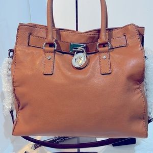 Michael Kors Tan Leather Tote Bag